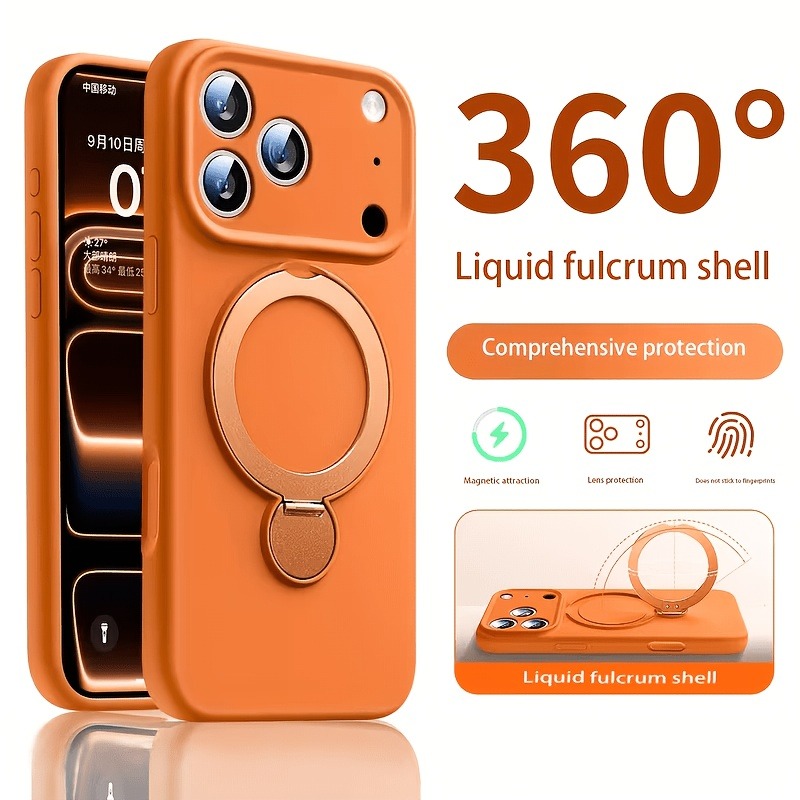Magnetic Charging Stand - 360 Magnetic Stand Liquid Silicone Phone