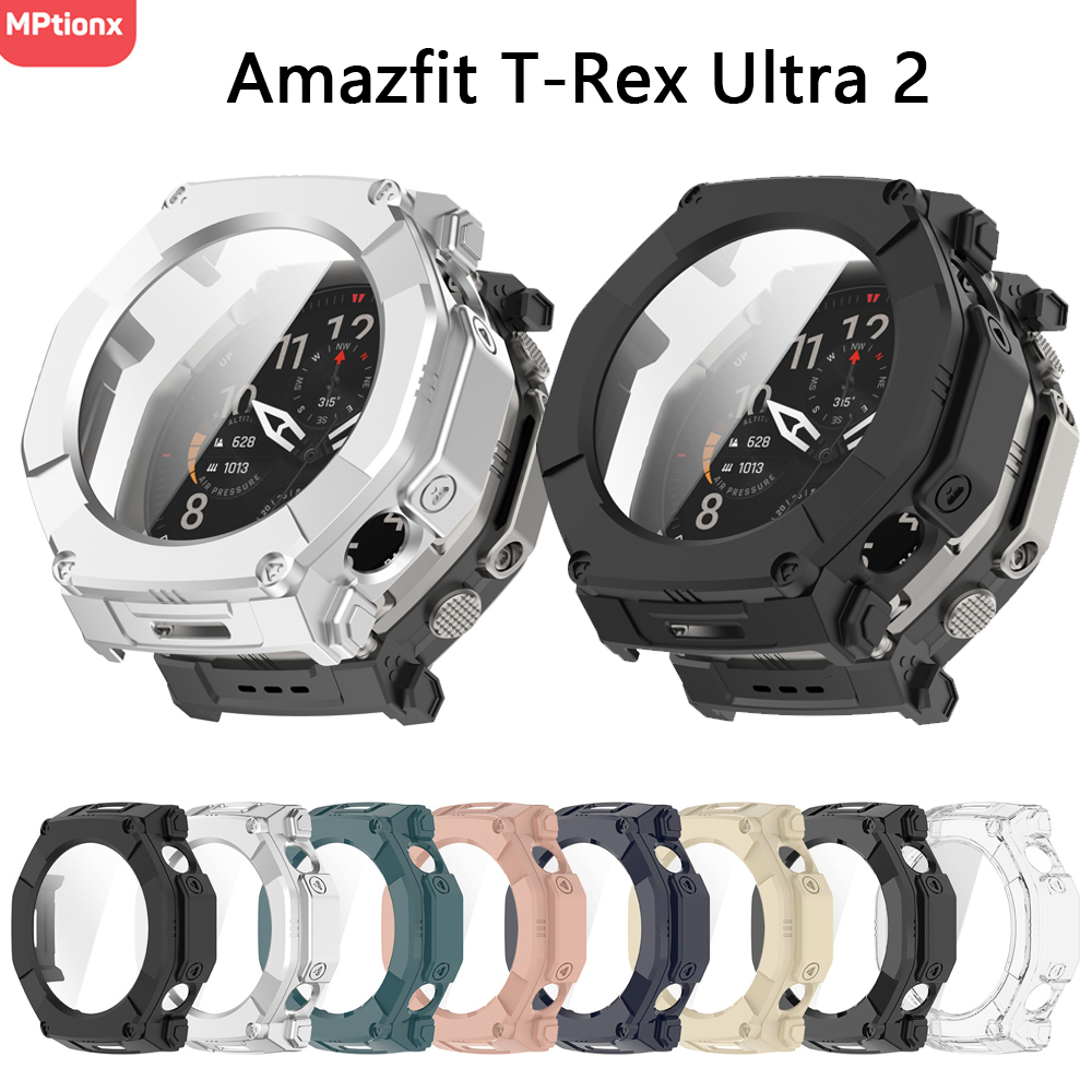 Amazfit Smartwatch Accessories - PC Case+Glass For Amazfit T-Rex Ultra