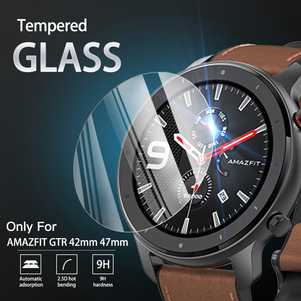 Watch Face Protector - 9H Tempered Glass Film For Amazfit
