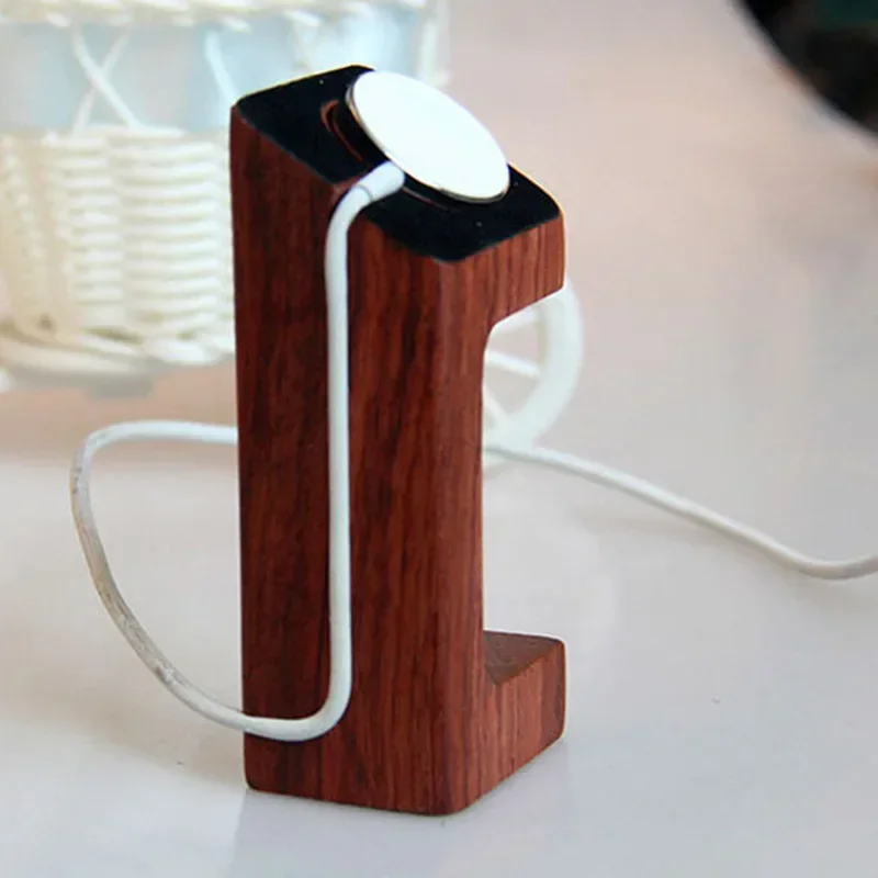 Wooden Apple Watch Charger Sta - Apple Smartwatch Accessories ulasan dan harga