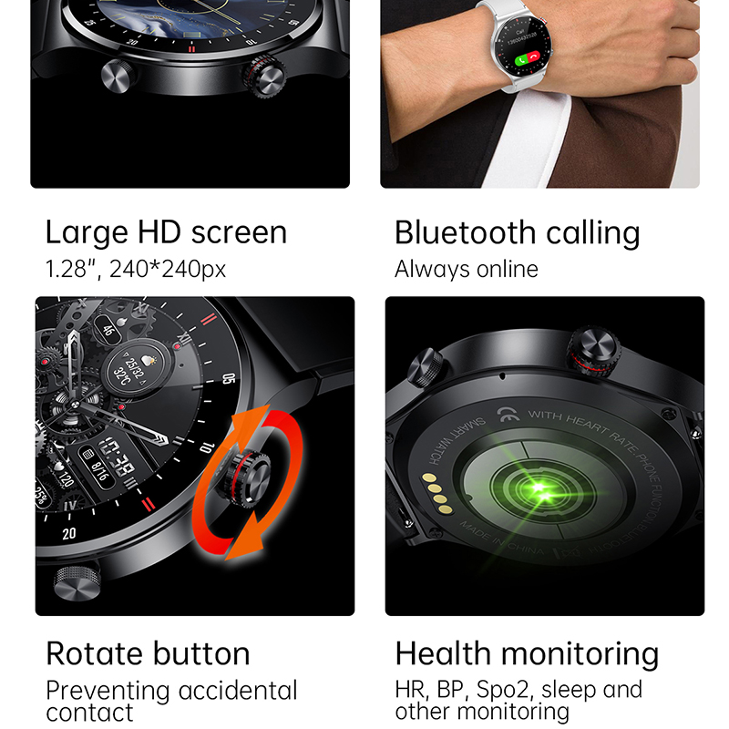 GPS ECG+PPG Bluetooth Call Sma - Smartwatch Faces ulasan dan harga