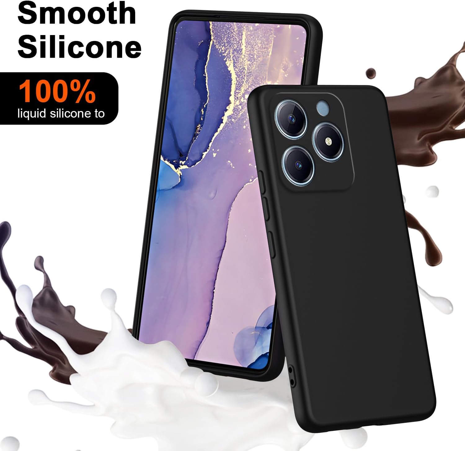 Flexible Liquid Silicone Case  - Realme Note 50 ulasan dan harga