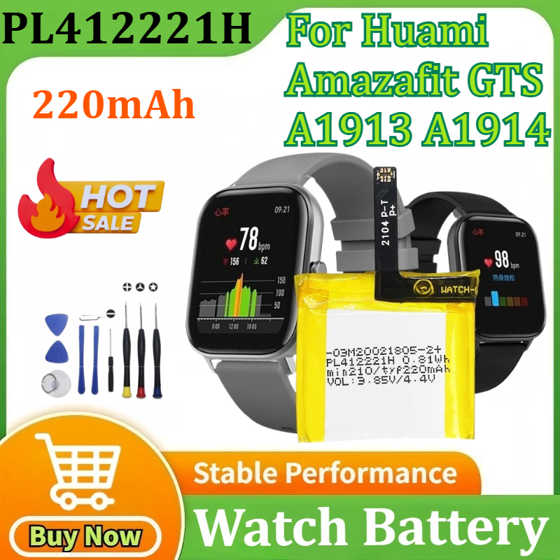 PL412221H Battery For Huami Am - Smartwatch A1914 ulasan dan harga