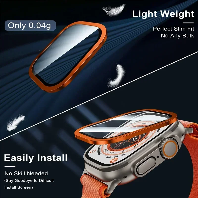 2PCS Titanium Metal Frame for  - Apple Smartwatch Accessories ulasan dan harga