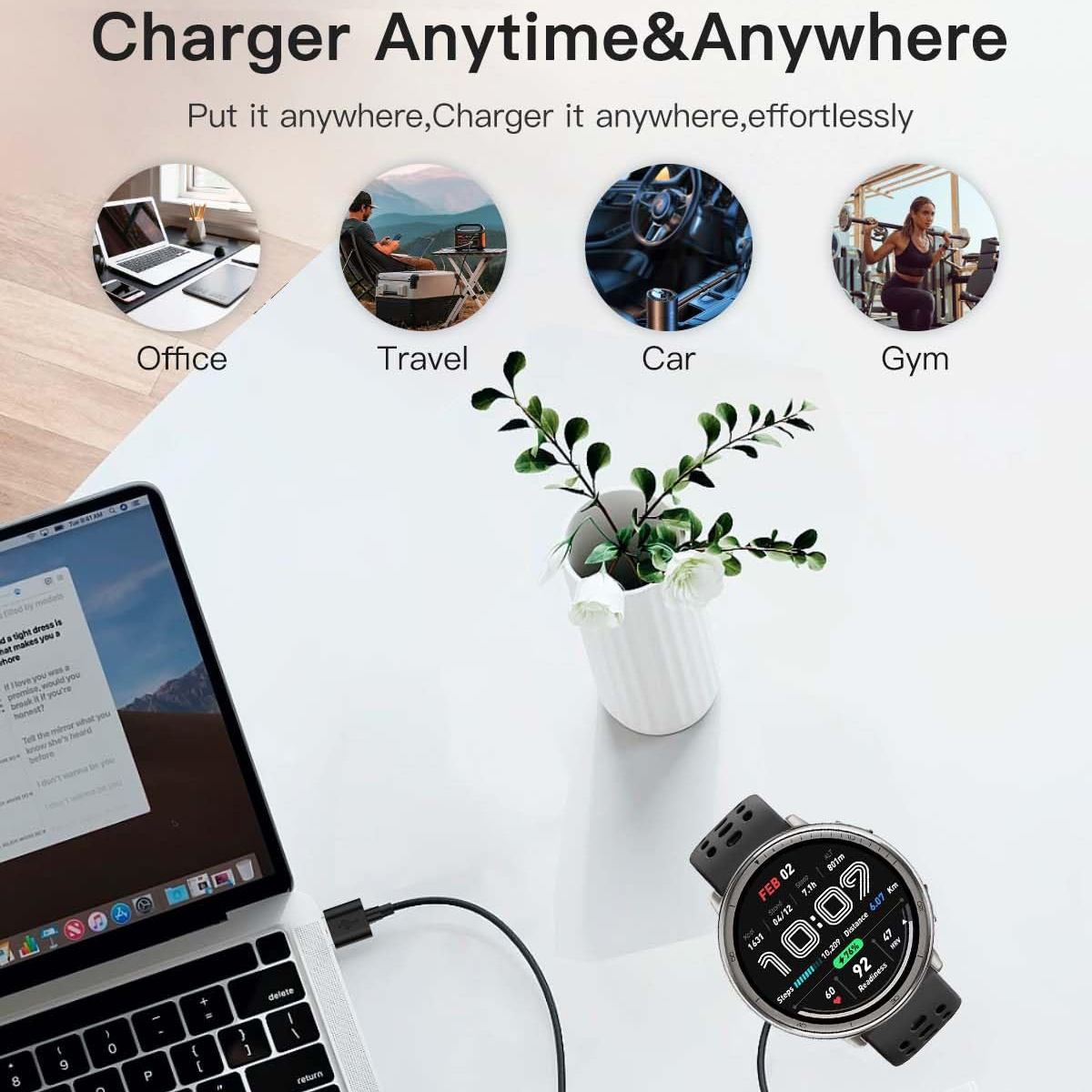 Charging Base For Amazfit Acti - Amazfit Smartwatch Accessories ulasan dan harga