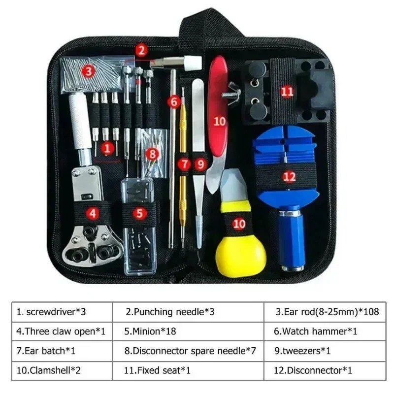 147Pcs Watch Repair Tool Set W - Tool Kit Strap Change ulasan dan harga