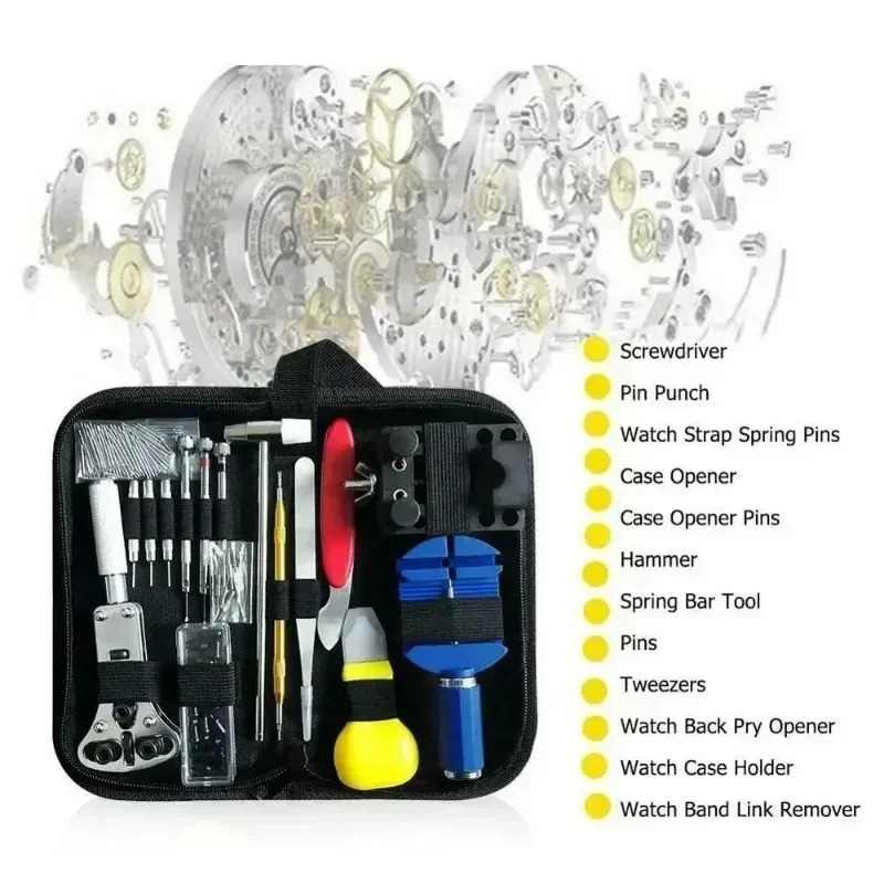 147Pcs Watch Repair Tool Set W - Tool Kit Strap Change ulasan dan harga