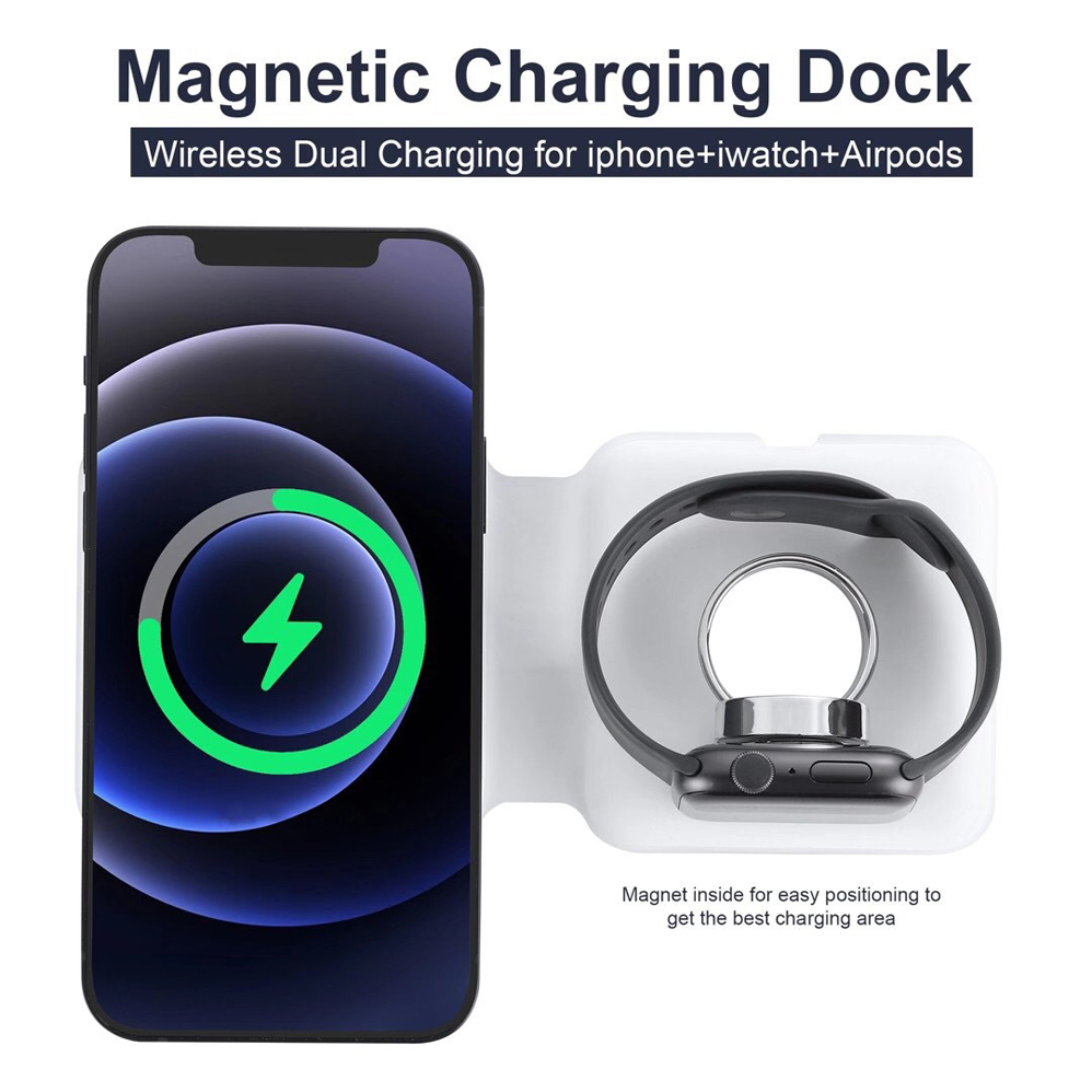 2IN1 Magnetic Wireless Charger - Smartwatch X ulasan dan harga