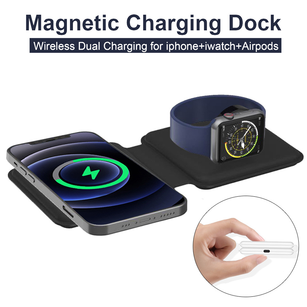 2IN1 Magnetic Wireless Charger - Smartwatch X ulasan dan harga