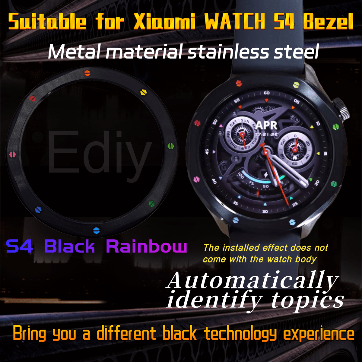 Metal Bezel Ring Watch Bezel S - Xiaomi Smartwatch S3 Accessories ulasan dan harga