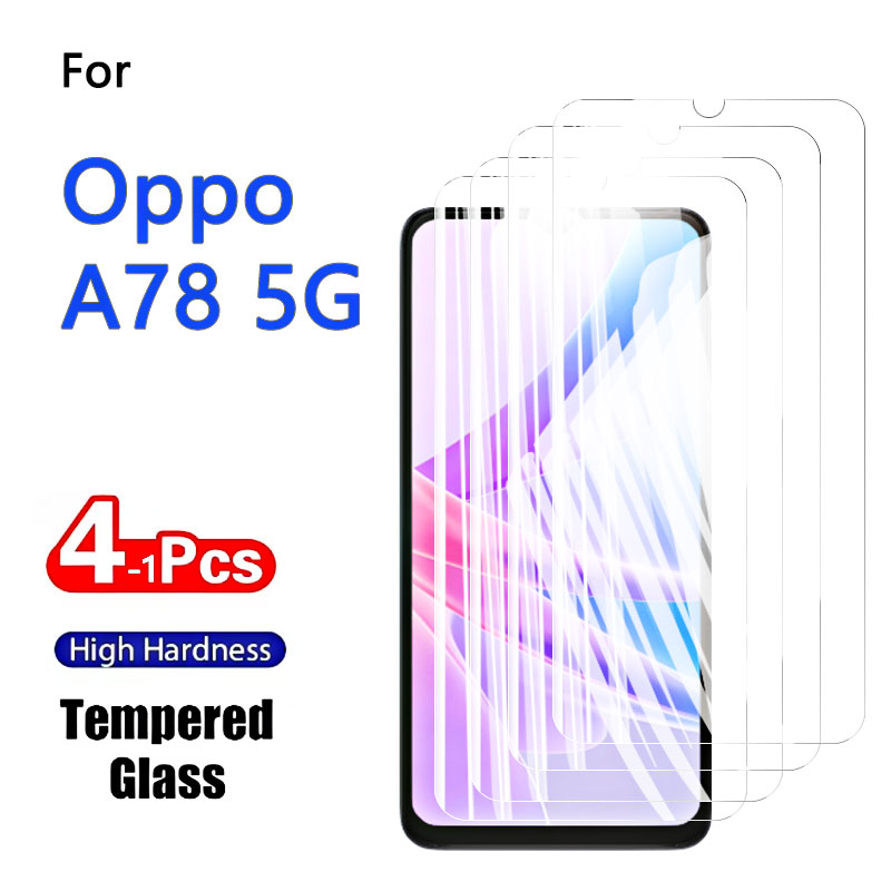 1-4PCS Screen Protectors For O - Oppo A78 ulasan dan harga