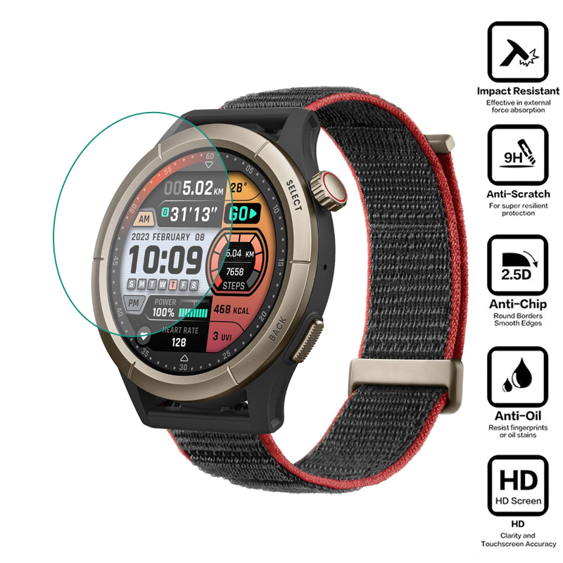 Hard Glass Smartwatch HD Clear - Amazfit Smartwatch Accessories ulasan dan harga