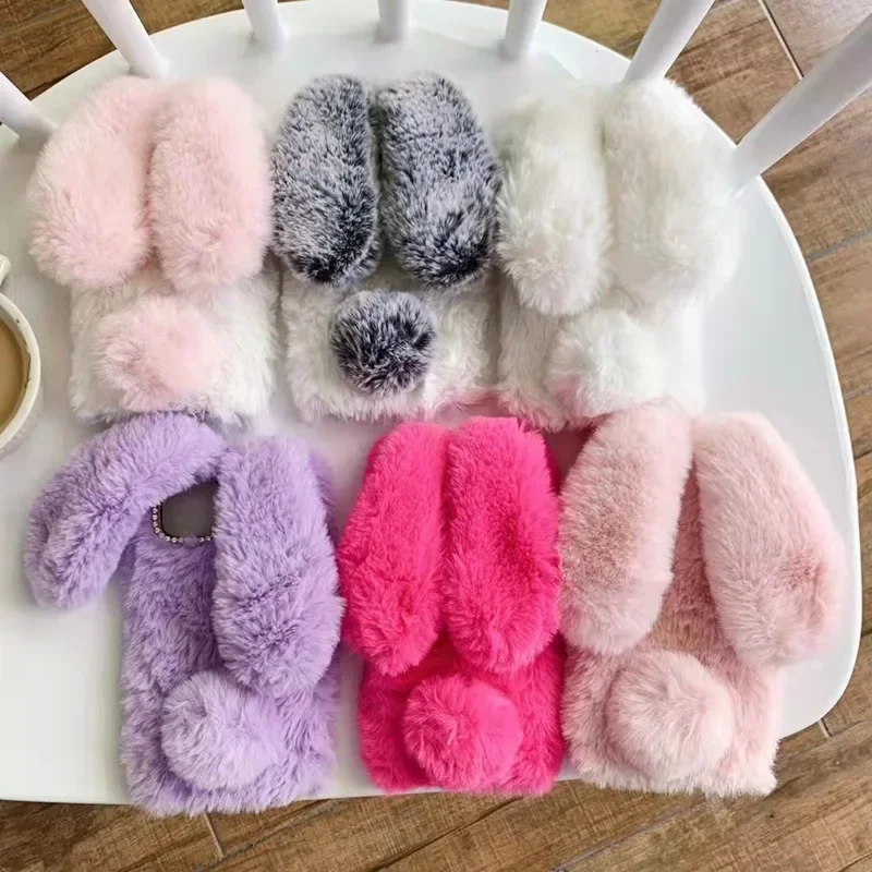 Plush Fur Rabbit Case For Real - Realme Note 50 ulasan dan harga