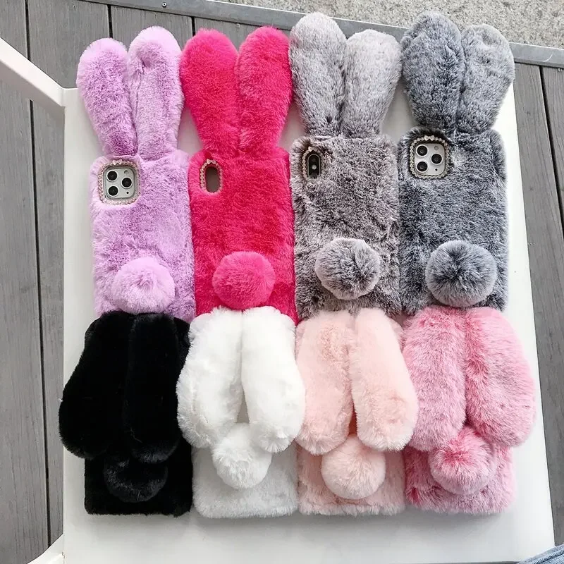 Plush Fur Rabbit Case For Real - Realme Note 50 ulasan dan harga