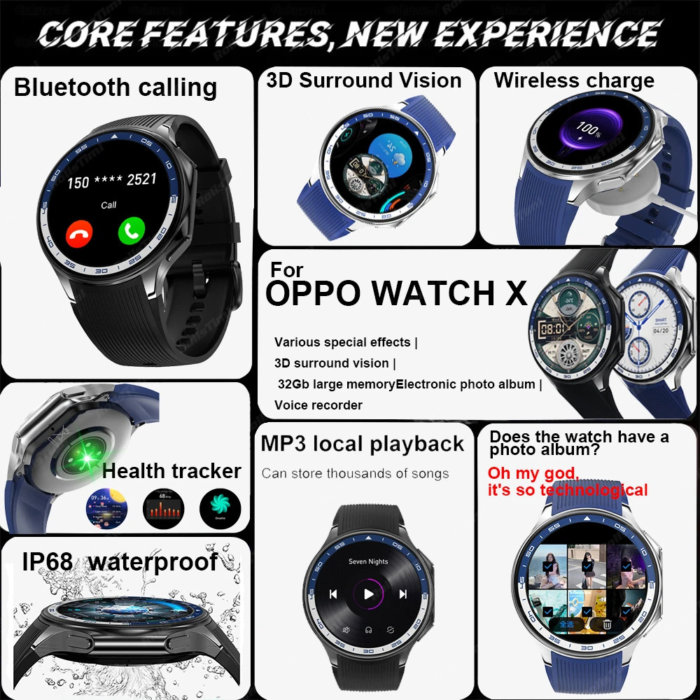 1.43 AMOLED Smart Watch 3D Sur - Smartwatch X ulasan dan harga