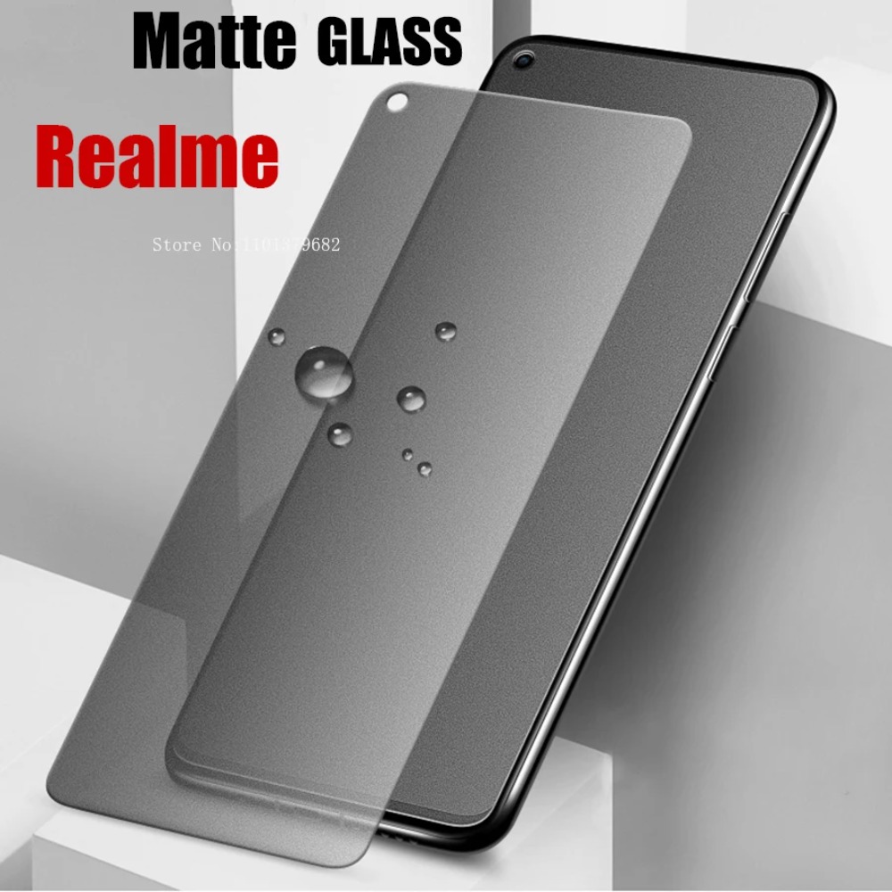 3Pcs Matte Tempered Glass Real - Realme C67 ulasan dan harga