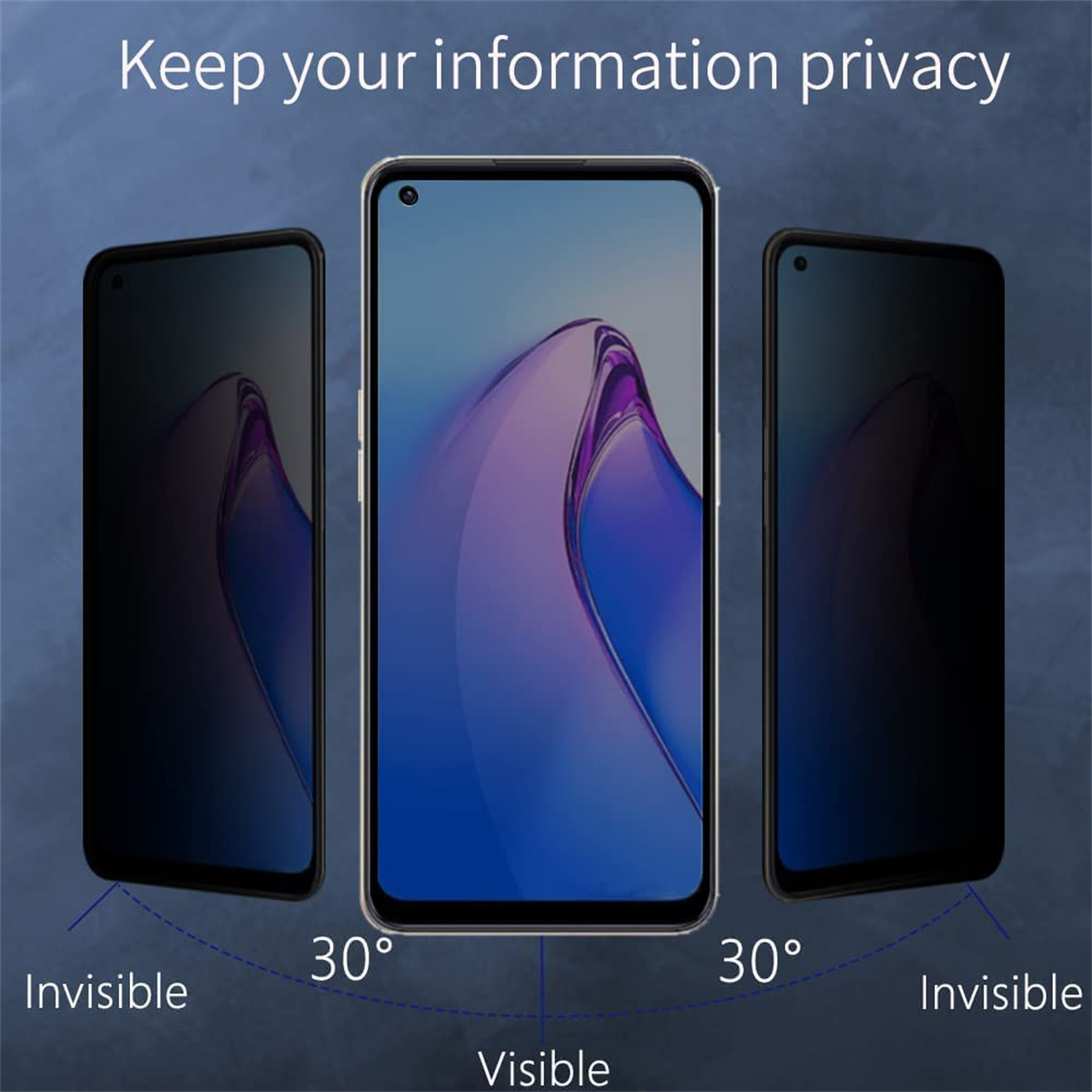 Anti Spy Screen Protector For  - Oppo A78 ulasan dan harga