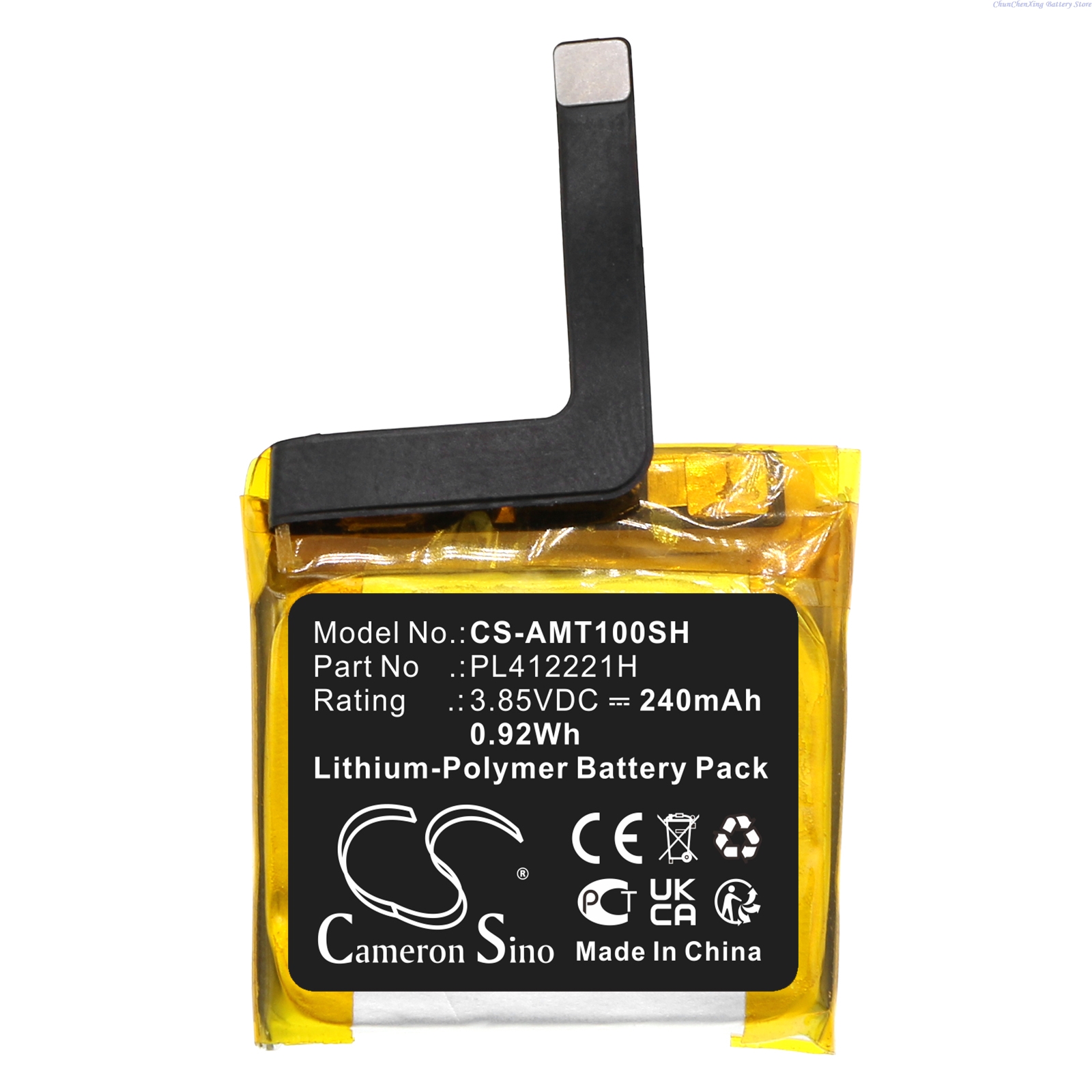 Cameron Sino 3.85V 240mAh Repl - Smartwatch A1914 ulasan dan harga