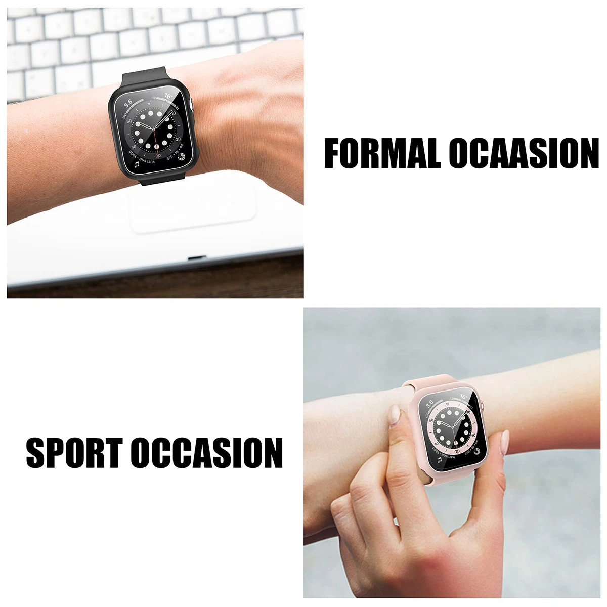 Tempered Glass+Cover For Apple - Apple Smartwatch Accessories ulasan dan harga