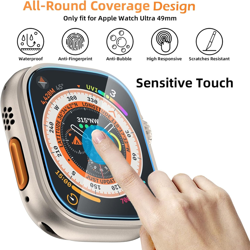 Tempered Glass For Apple Watch - Watch Face Protector ulasan dan harga