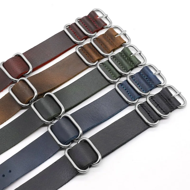 Vintage Genuine Leather Watch  - Nylon Nato Strap ulasan dan harga