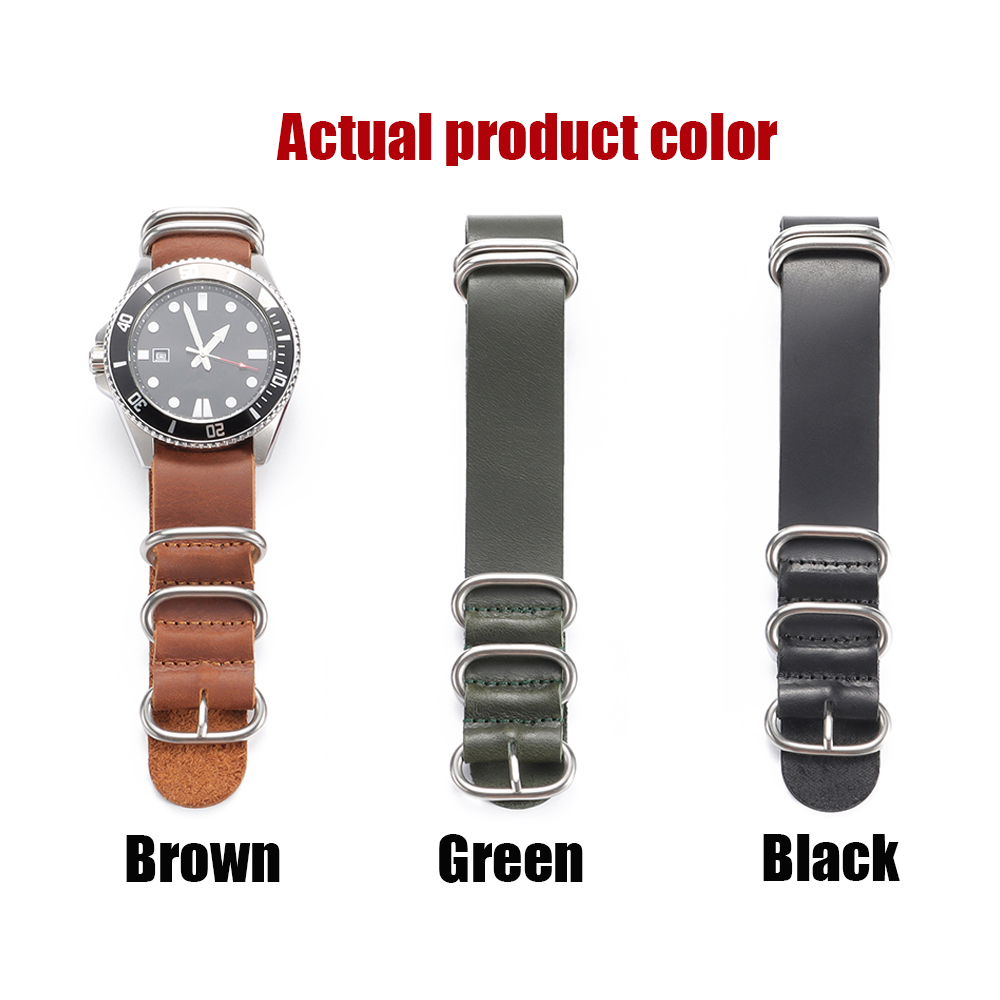 Vintage Genuine Leather Watch  - Nylon Nato Strap ulasan dan harga