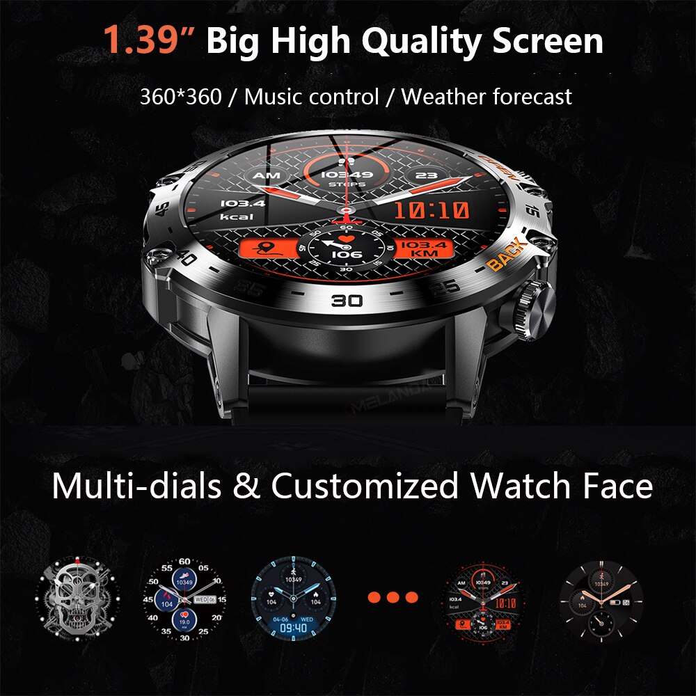 MEVADEN Steel 1.39 inch Men Lu - Smartwatch Faces ulasan dan harga
