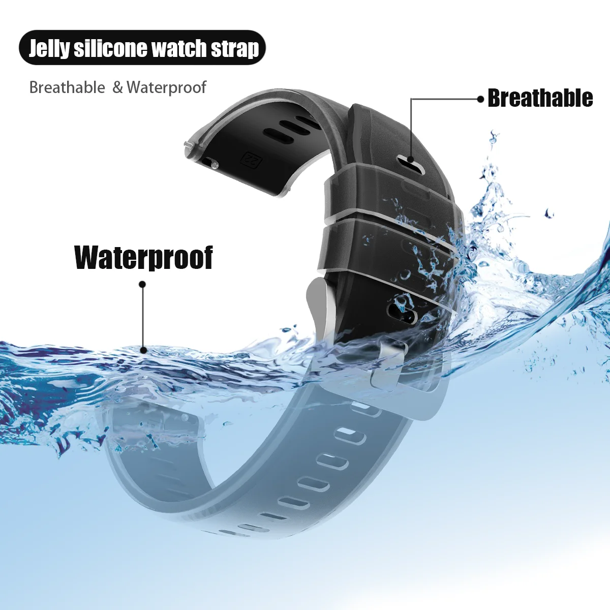 Translucent Silicone Strap For - Xiaomi Smartwatch S3 Accessories ulasan dan harga