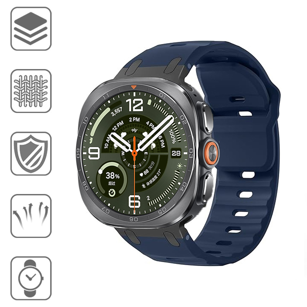 Metal+Silicone Band For Samsun - Samsung Smartwatch Ultra Accessories ulasan dan harga