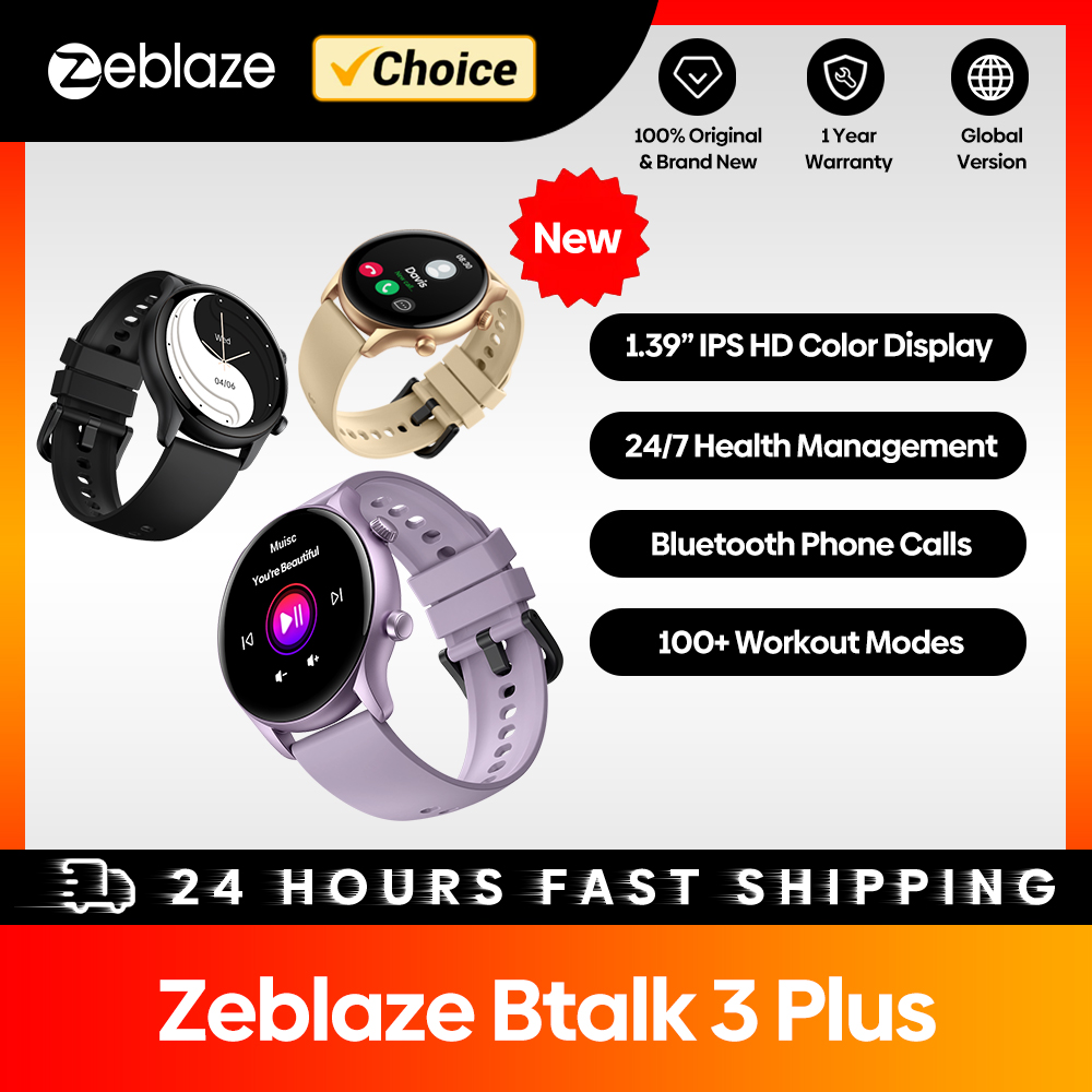 New Zeblaze Btalk 3 Plus Voice - Smartwatch Faces ulasan dan harga