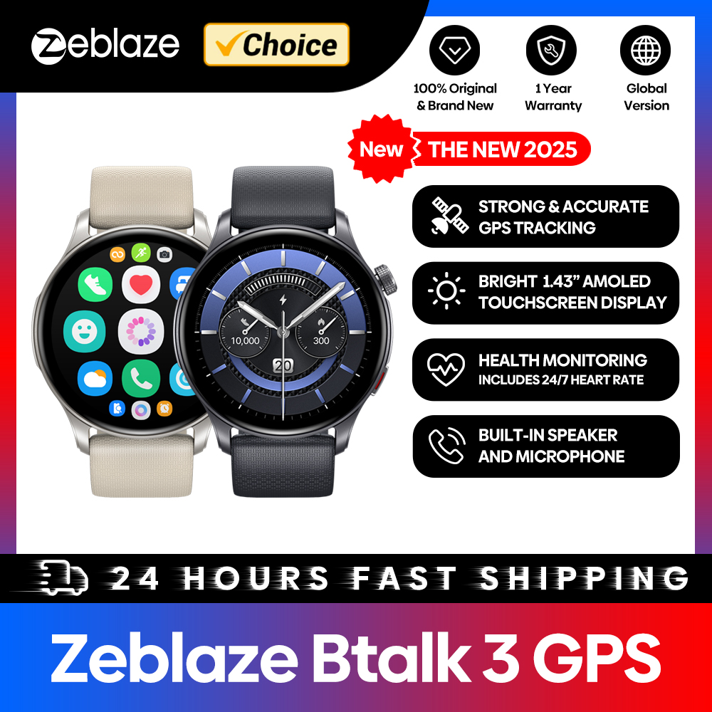 New Zeblaze Btalk 3 GPS Smartw - Smartwatch X ulasan dan harga