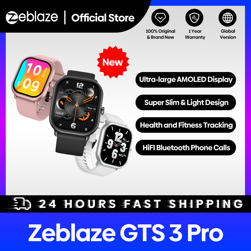 New Zeblaze GTS 3 Pro Voice Ca - Smartwatch Faces ulasan dan harga
