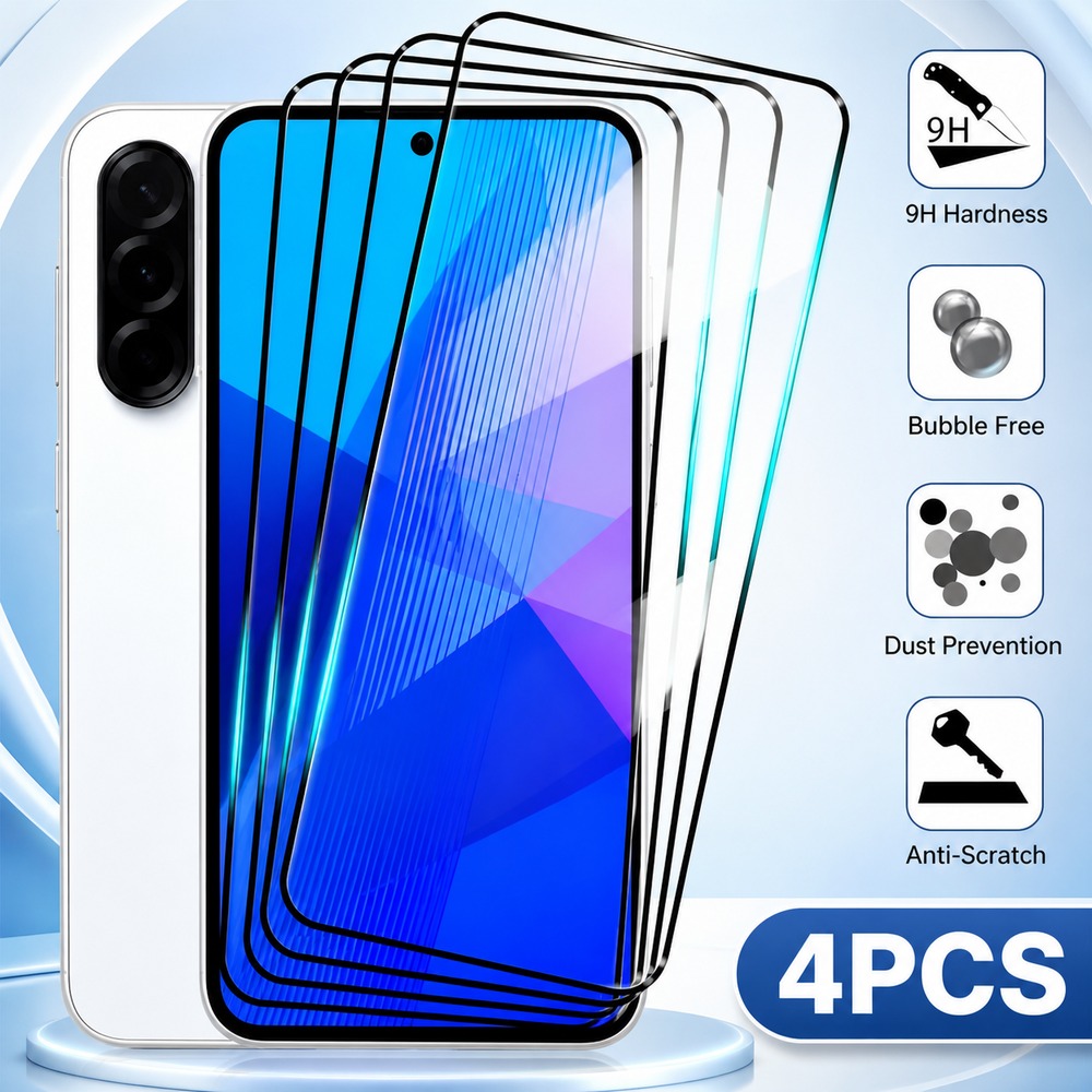 4PCS Tempered Glass For Realme - Realme C67 ulasan dan harga