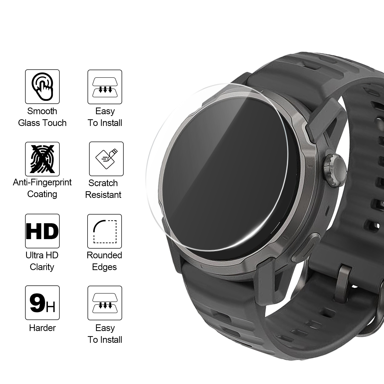 2Pcs Watch Protectors for Coro - Watch Face Protector ulasan dan harga