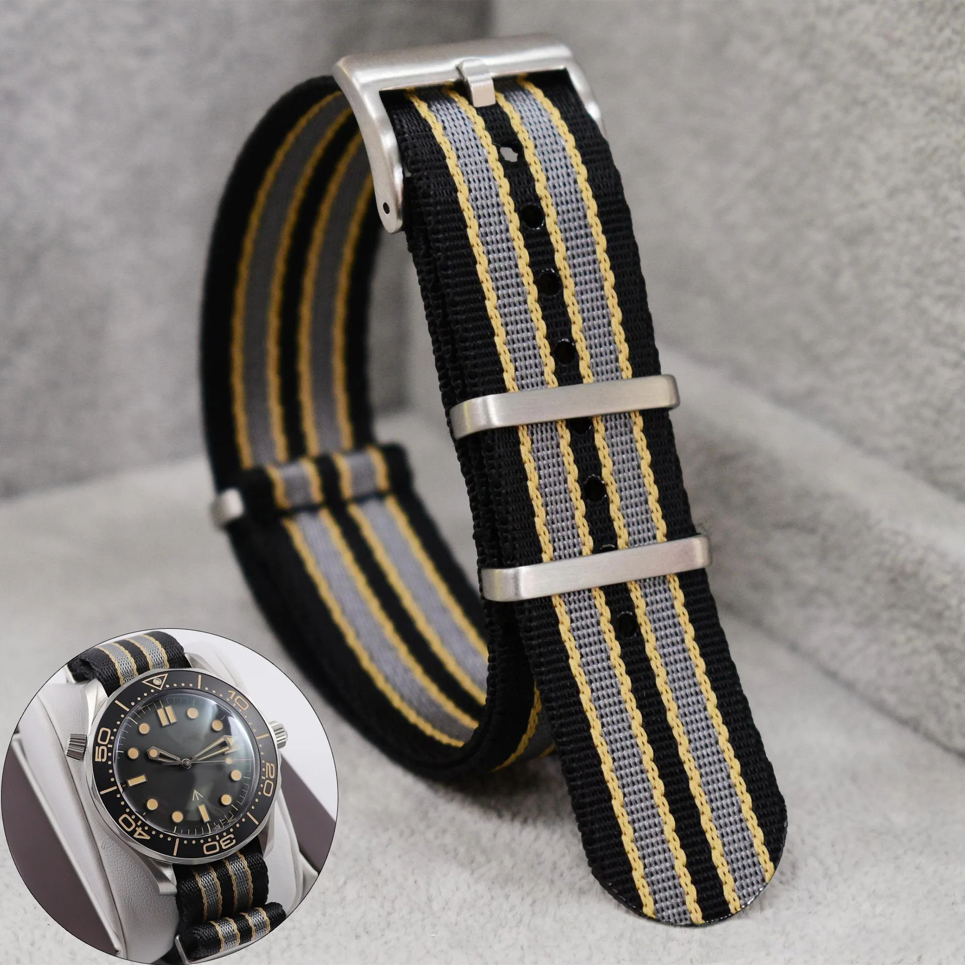 20mm Nylon Watch Strap for Ome - Nylon Nato Strap ulasan dan harga