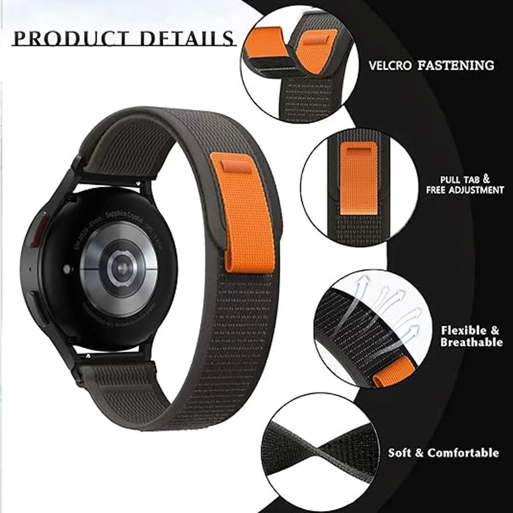 22mm Nylon Sport Easy Fit Stra - Xiaomi Smartwatch S3 Accessories ulasan dan harga