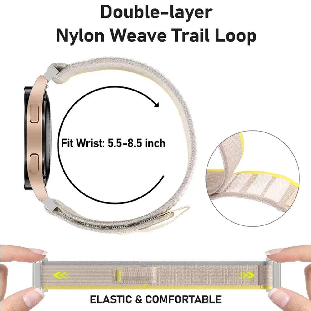 22mm Nylon Sport Easy Fit Stra - Xiaomi Smartwatch S3 Accessories ulasan dan harga