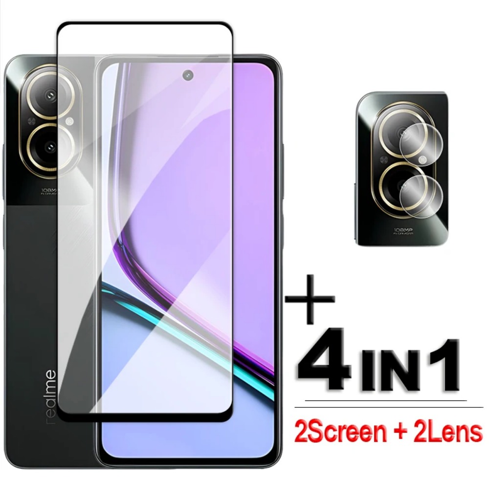 4in1 Tempered Glass For Realme - Realme C67 ulasan dan harga