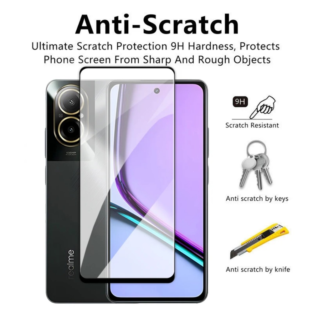 4in1 Tempered Glass For Realme - Realme C67 ulasan dan harga